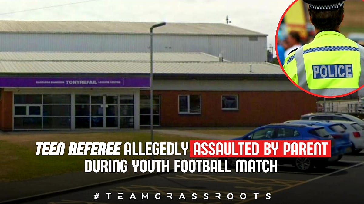 TEENAGE REF ALLEGEDLY ASSAULTED BY PARENT AT YOUTH GAME